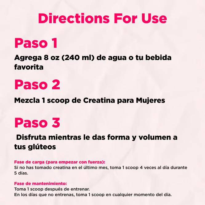 Blinkori - Monohidrato de creatina para mujeres