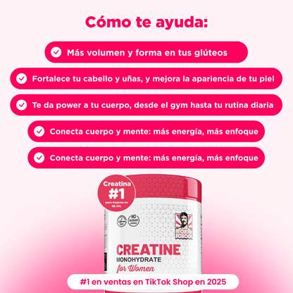Blinkori - Monohidrato de creatina para mujeres