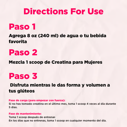 Blinkori - Monohidrato de creatina para mujeres